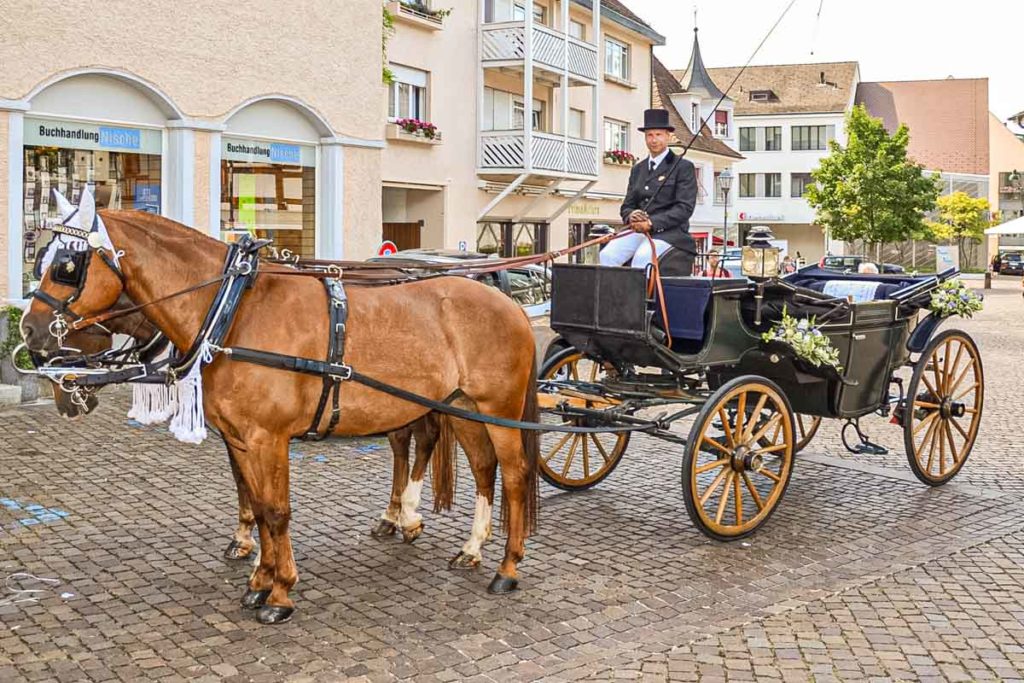 Hochzeitskutsche in Arlesheim